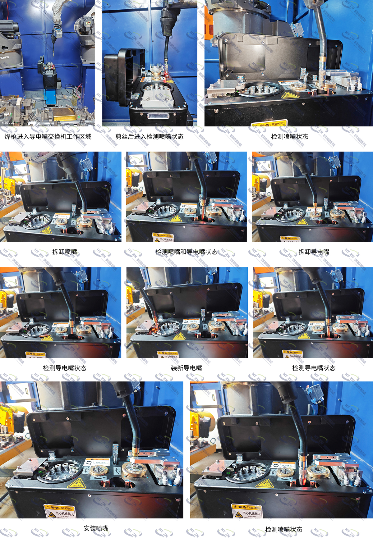导电嘴自动更换工作站-应用场景